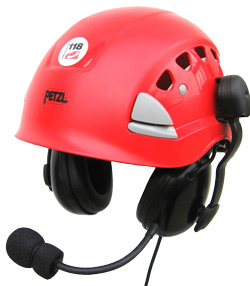 Petzl Comm- Helmets RED -118-semiside